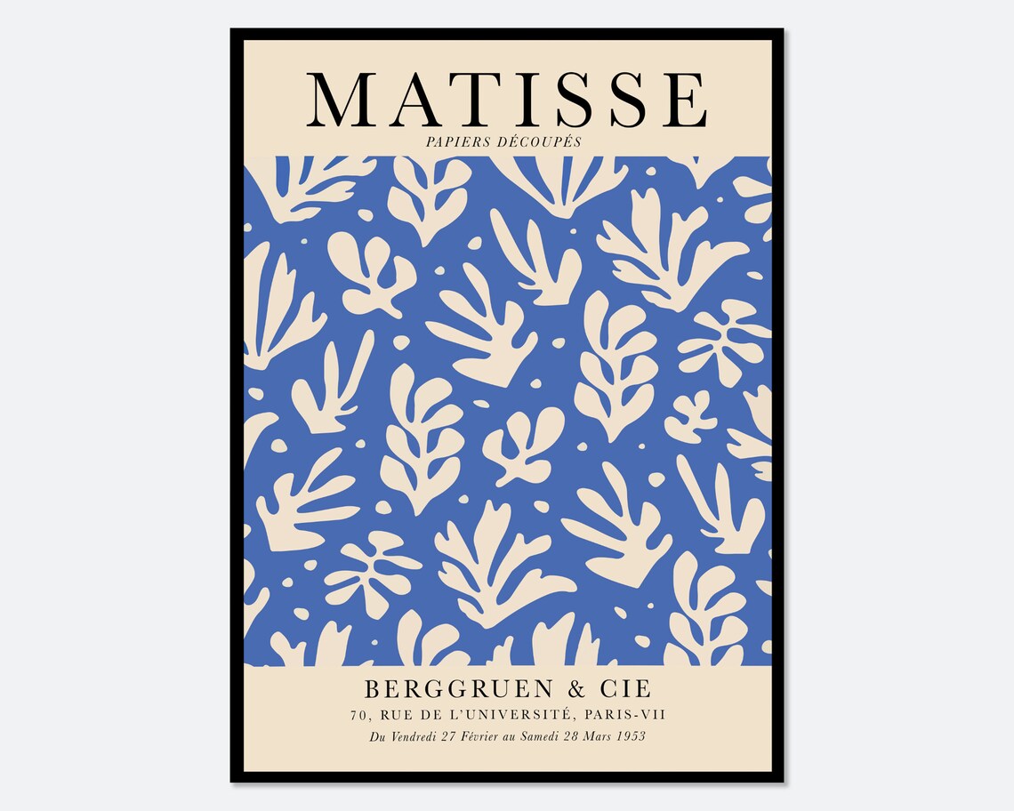 Matisse Cut Outs Vintage Poster, Papiers Decoupes