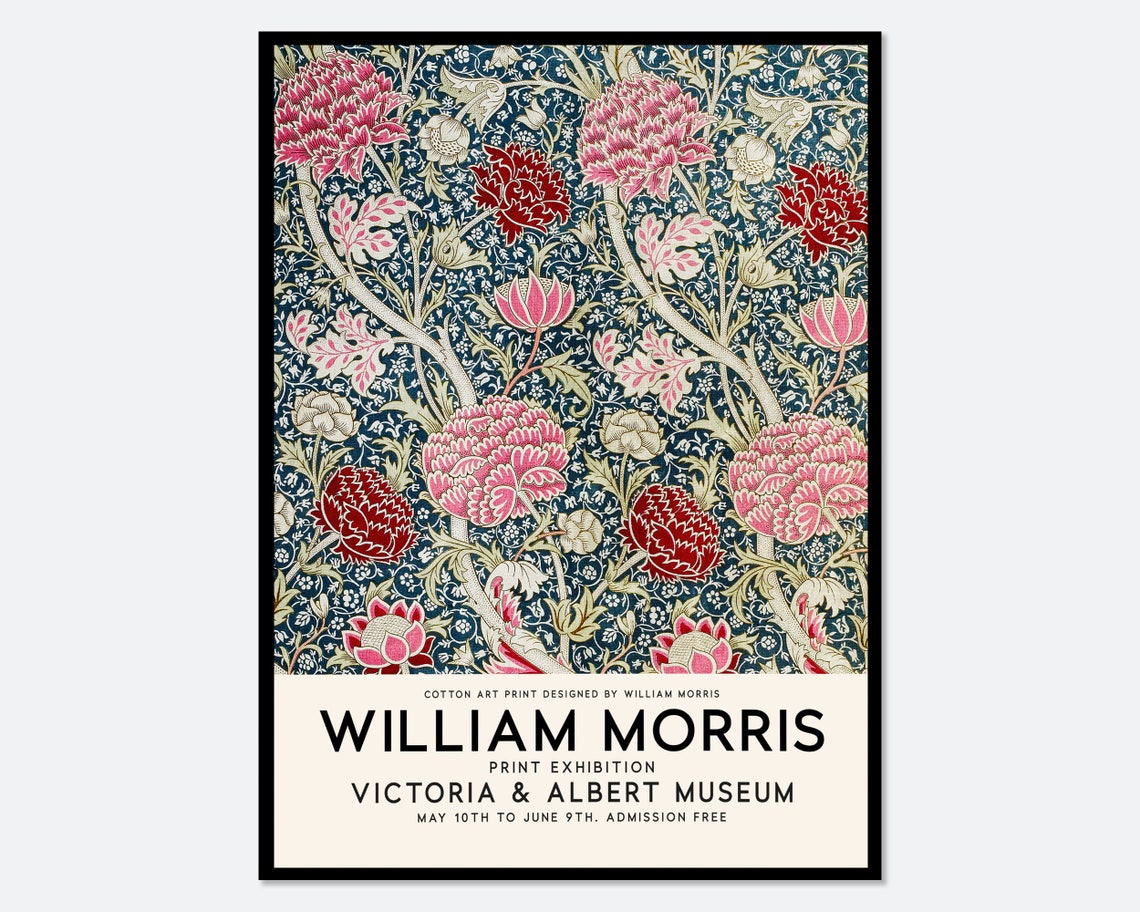 William Morris Cray Victoria Albert Museum Exhibition Poster