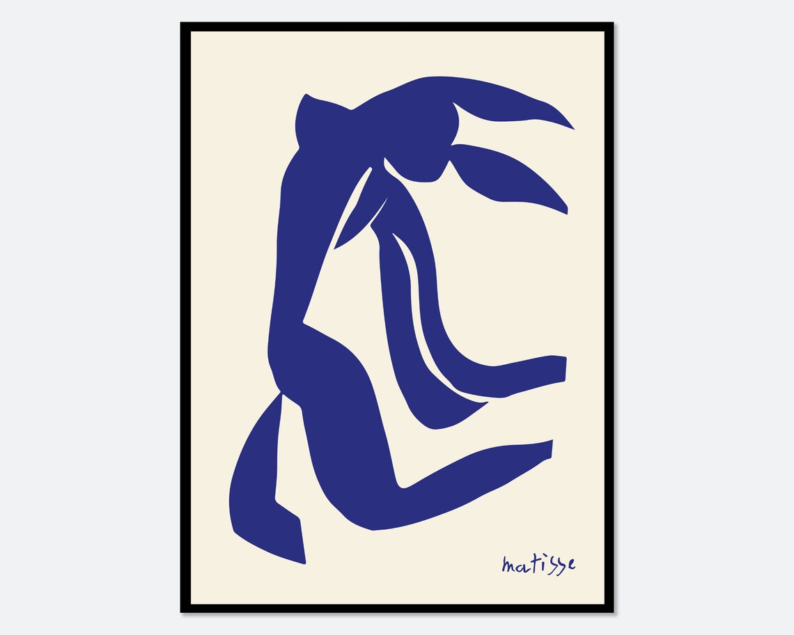 Matisse Nu Bleu Abstract Woman Figure Art Print