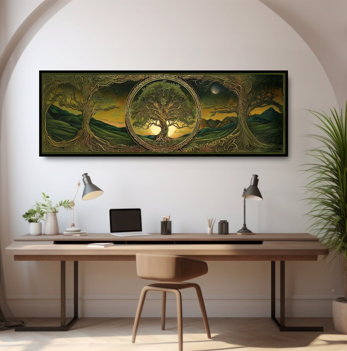 Yggdrasil Art Nouveau Wall Art Print, Norse Mythology - Image 2
