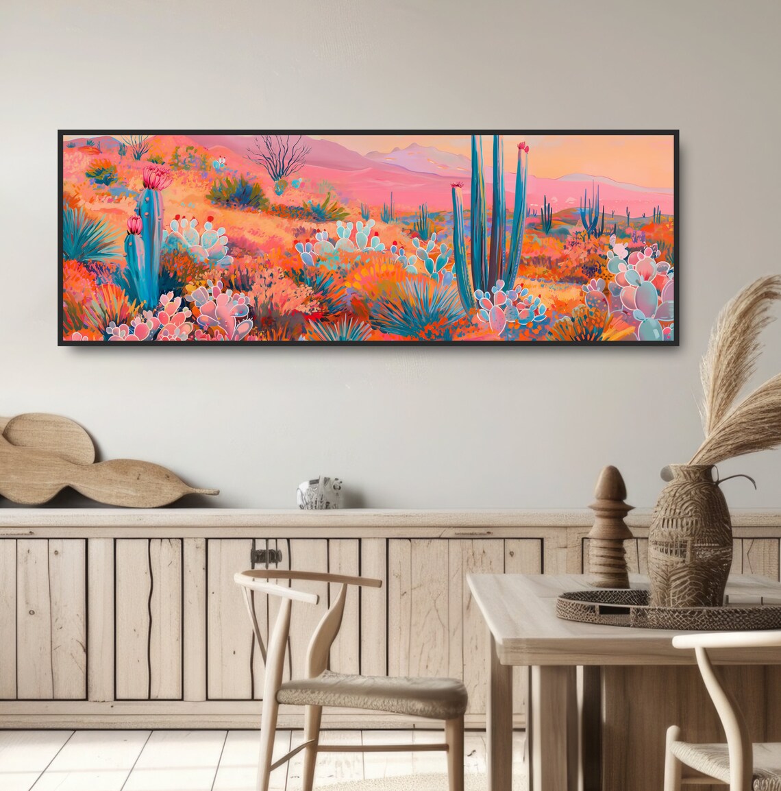 Desert Cactus Art Print, Modern Boho Southwest - Image 3