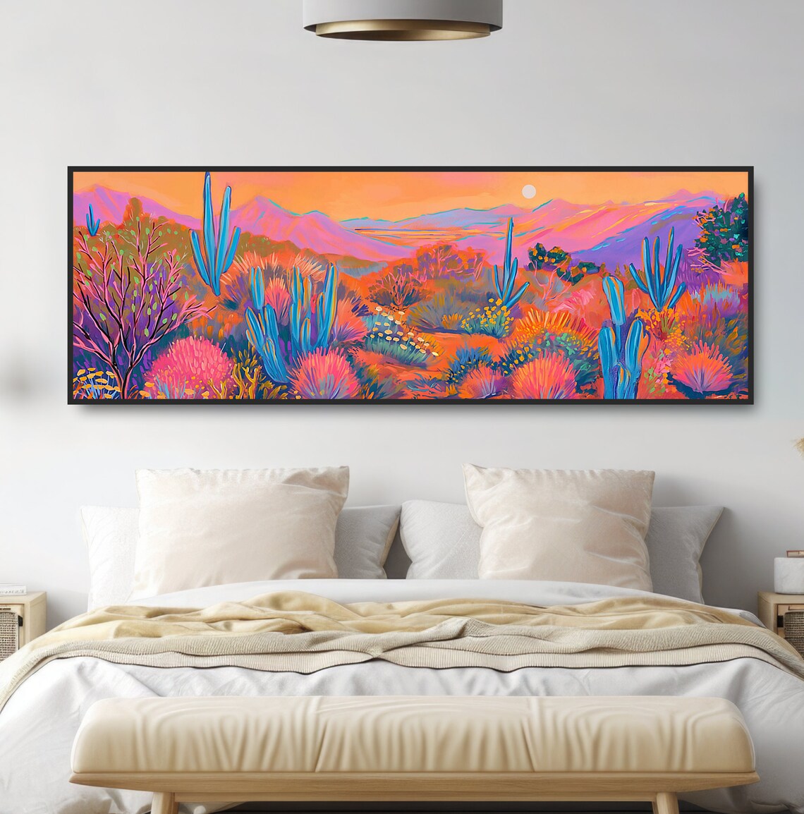 Southwestern Desert Sunset, Matisse-Inspired Art Print - Image 4