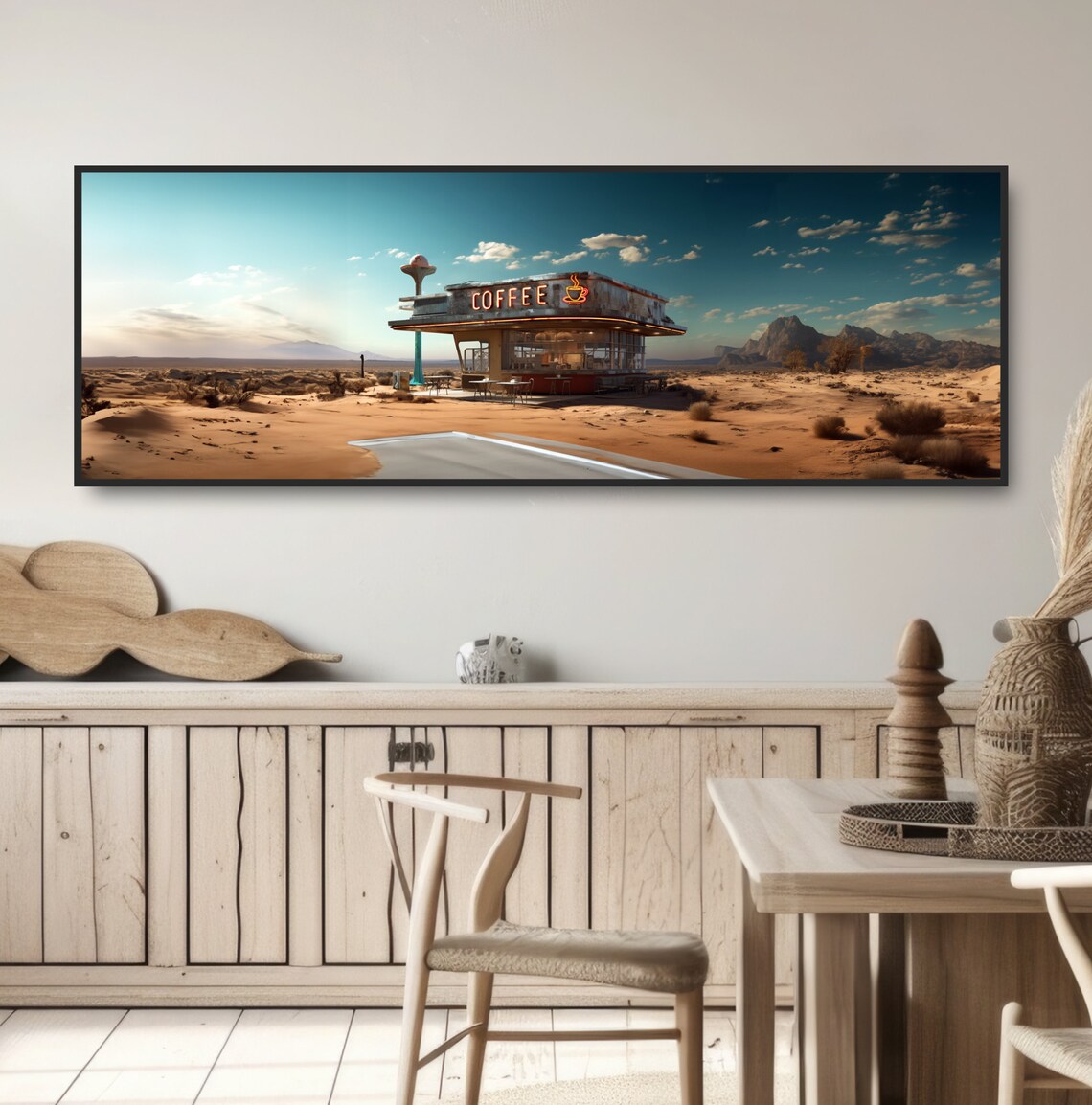 Retro Desert Diner, Vintage Americana Art Print - Image 4