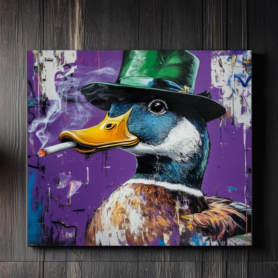 Duck Print, Funny Animal Graffiti Street Style