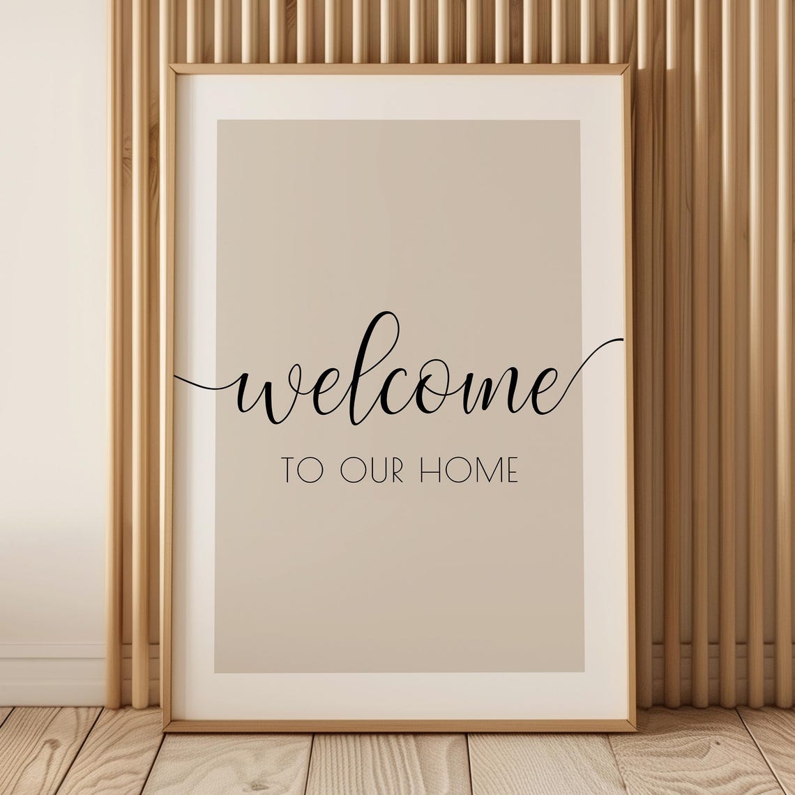 Welcome To Our Home House Quote Art Print