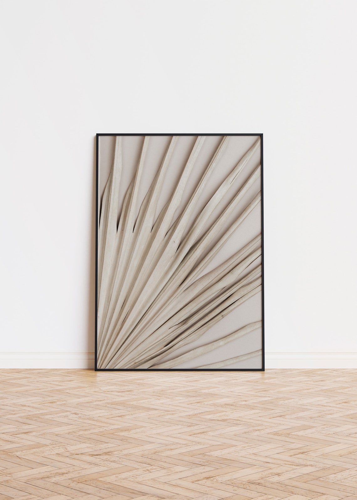 Dried Palm Leaf Poster Wall Art Printed