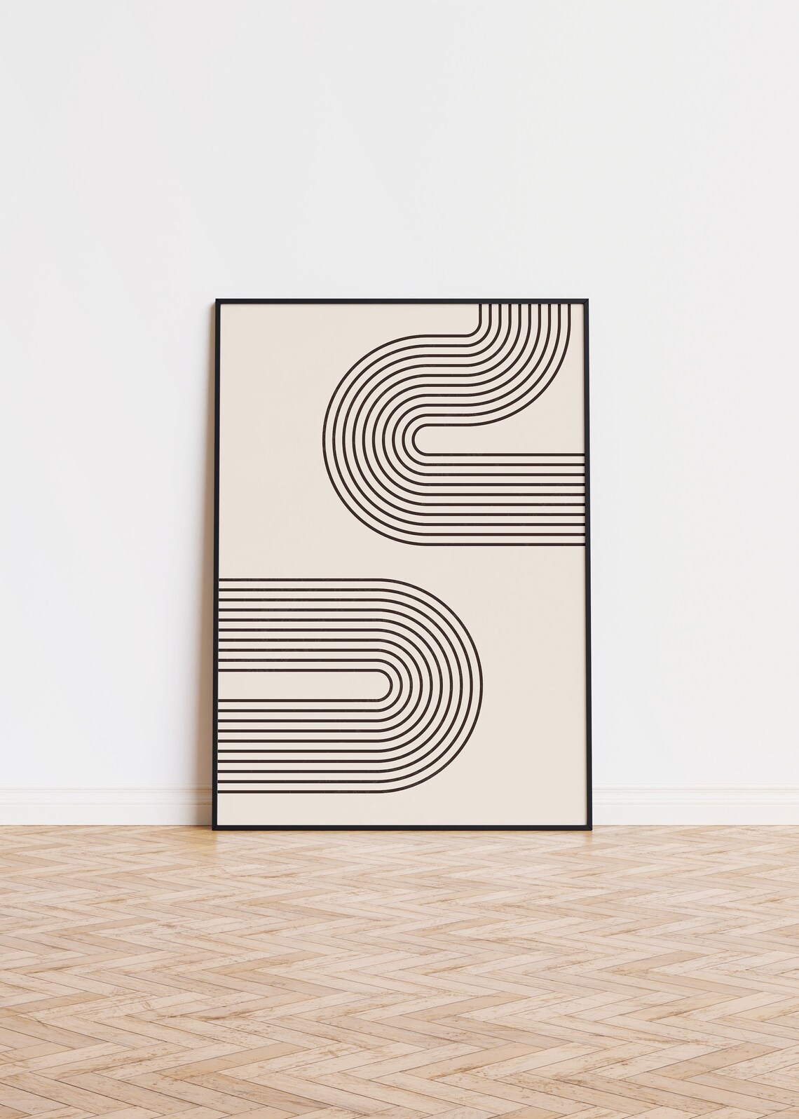 Abstract Lines Art No3 Poster Wall Printed