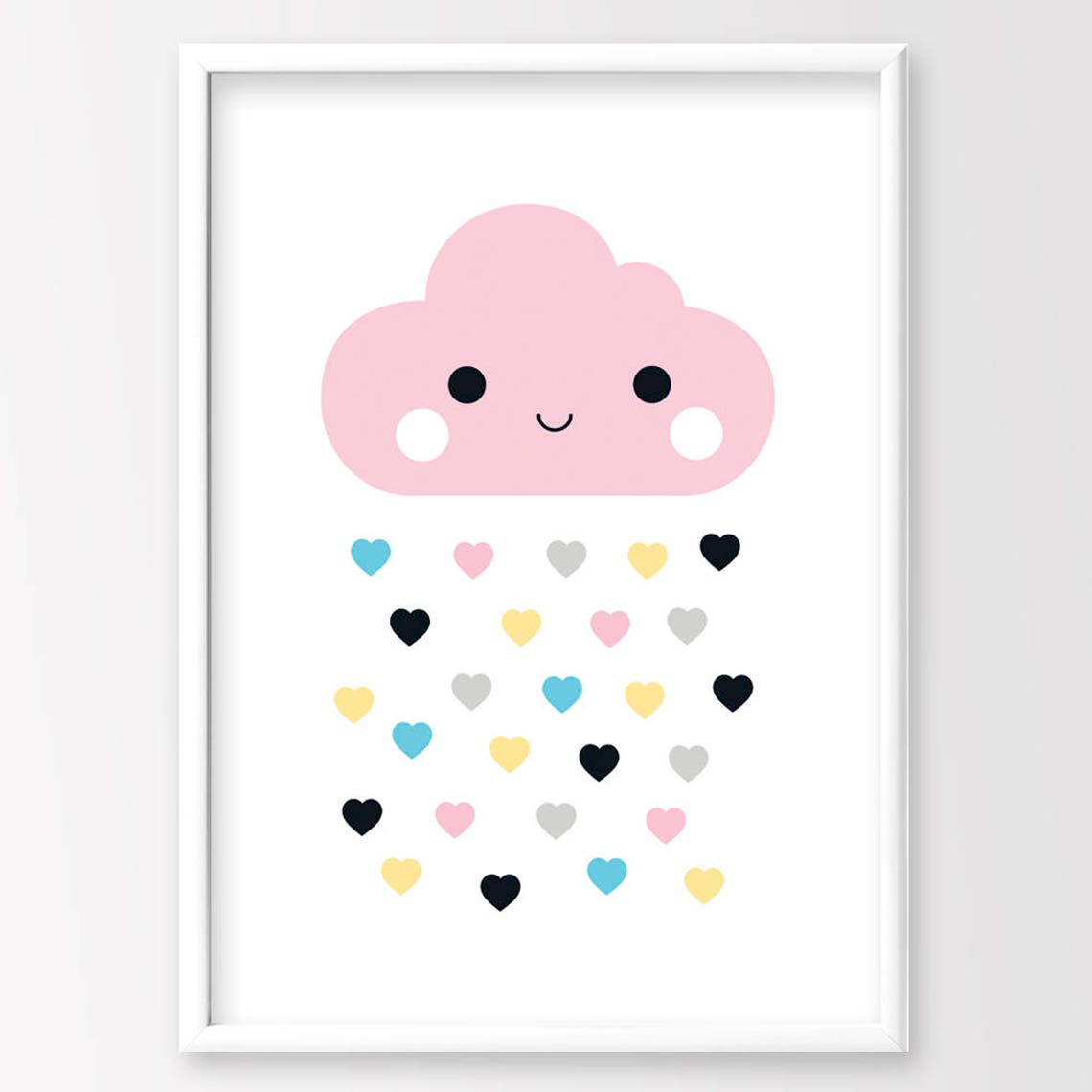 Cloud Print Nursery Decor Kids Room Decor Kids Art