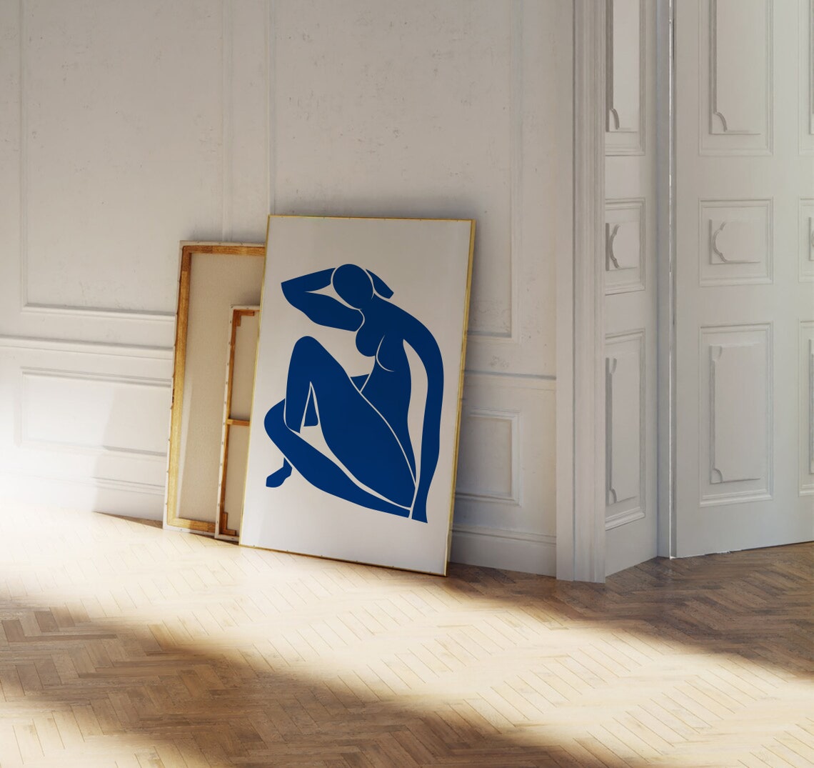 Matisse Blue Nude Reclining Silhouette Modern Art Reproduction Poster - Image 2