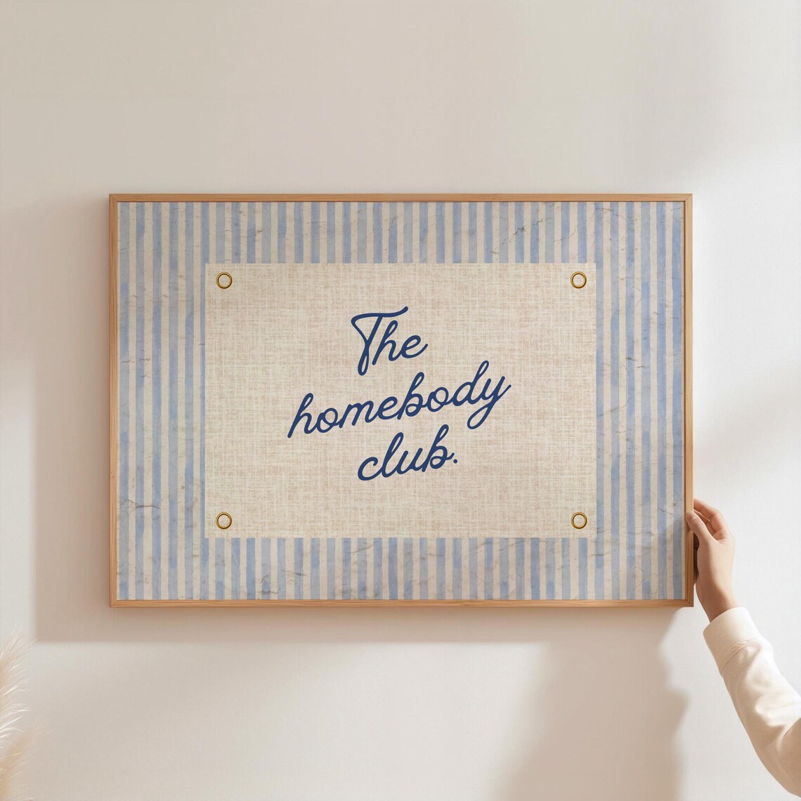 Homebody Club Vintage Typography Art Print