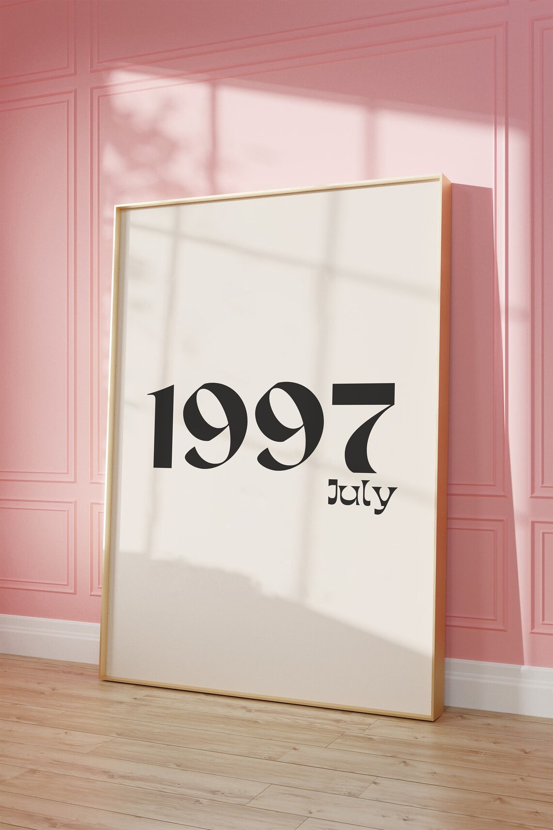 Custom Year Month Poster, 40th Birthday Gift