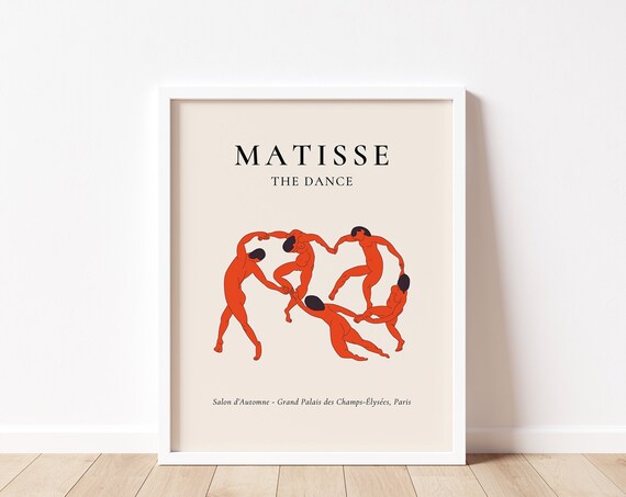 Matisse The Dance Poster Henri Matisse Print The Dance Matisse Print Matisse Exhibition Poster Matisse Dance Poster Abstract Art Print