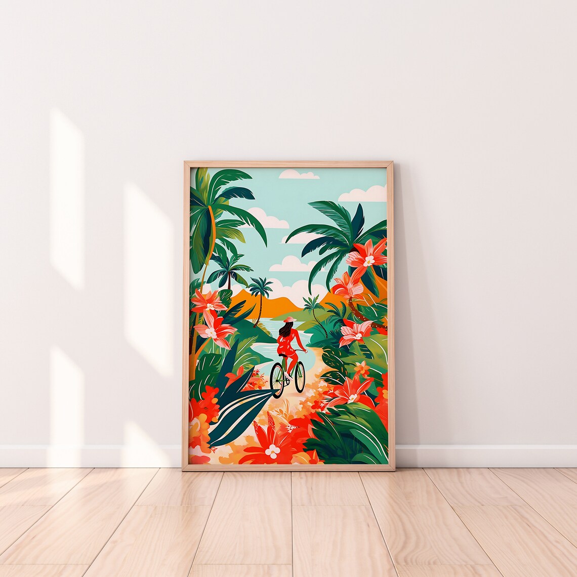 Hawaii Travel Illustration Art Print, Tropical Botanical - Image 3