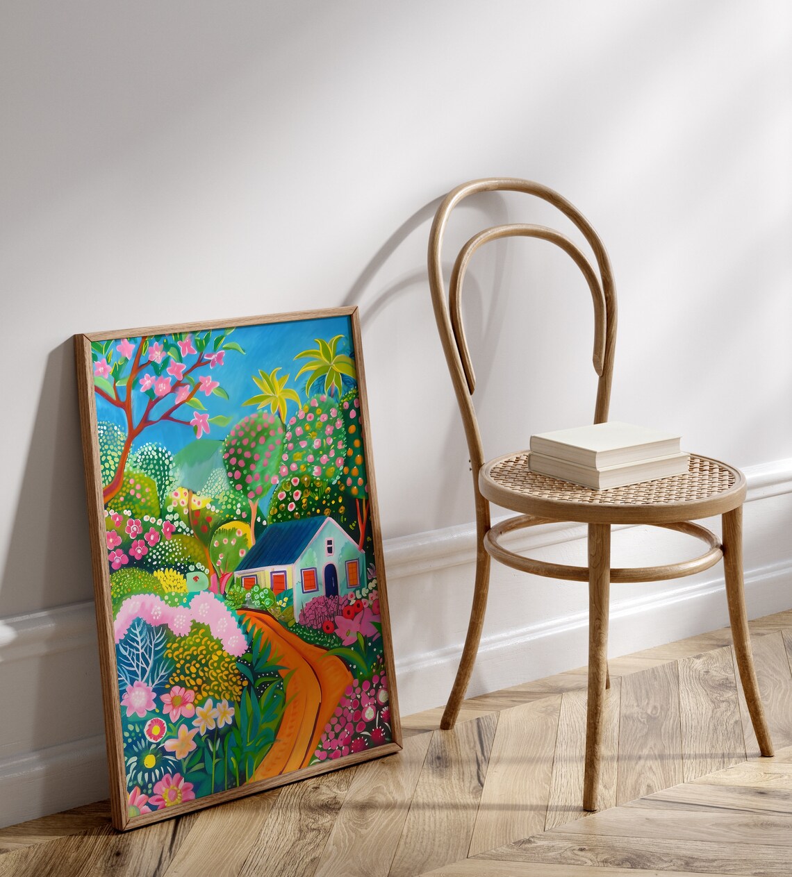 Spring Flower Garden Illustration, Floral Art Print - Image 3