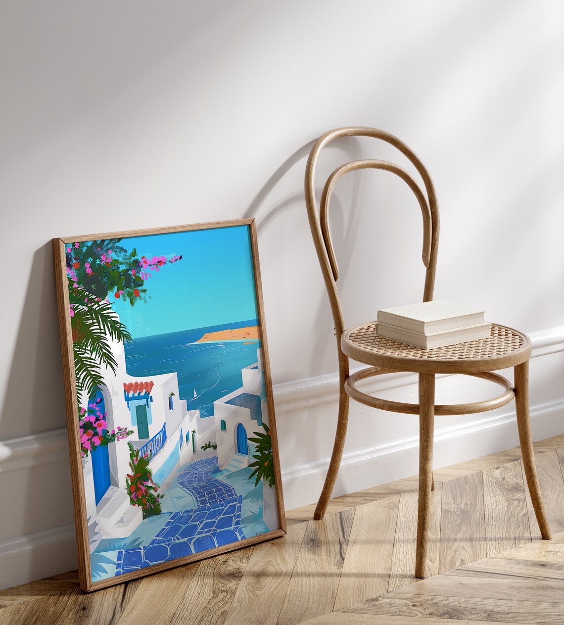 Tunisia Illustration Sidi Bou Said Travel Poster - Image 2