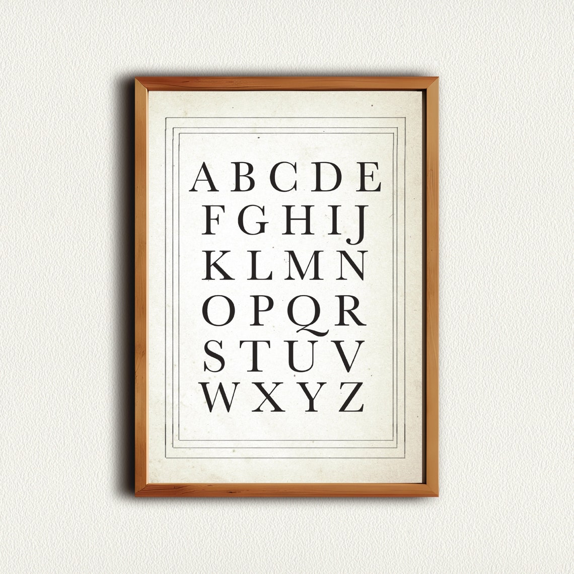 Vintage Alphabet Nursery Print Nursery Wall Art Prints Gallery Wall Neutral Nursery Sketch Abcs Print - Image 2