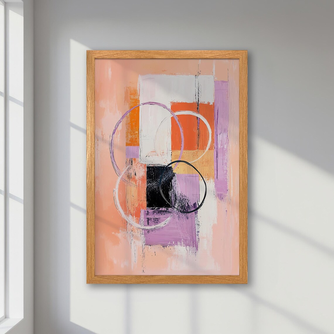 Abstract Geometric Art Print, Modern Minimalist Decor