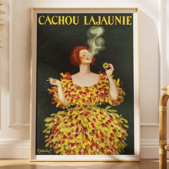 Vintage Iconic French Tiny Square Liquorice Lozenges Poster Cachou Lajaunie Art Print Candy Shop