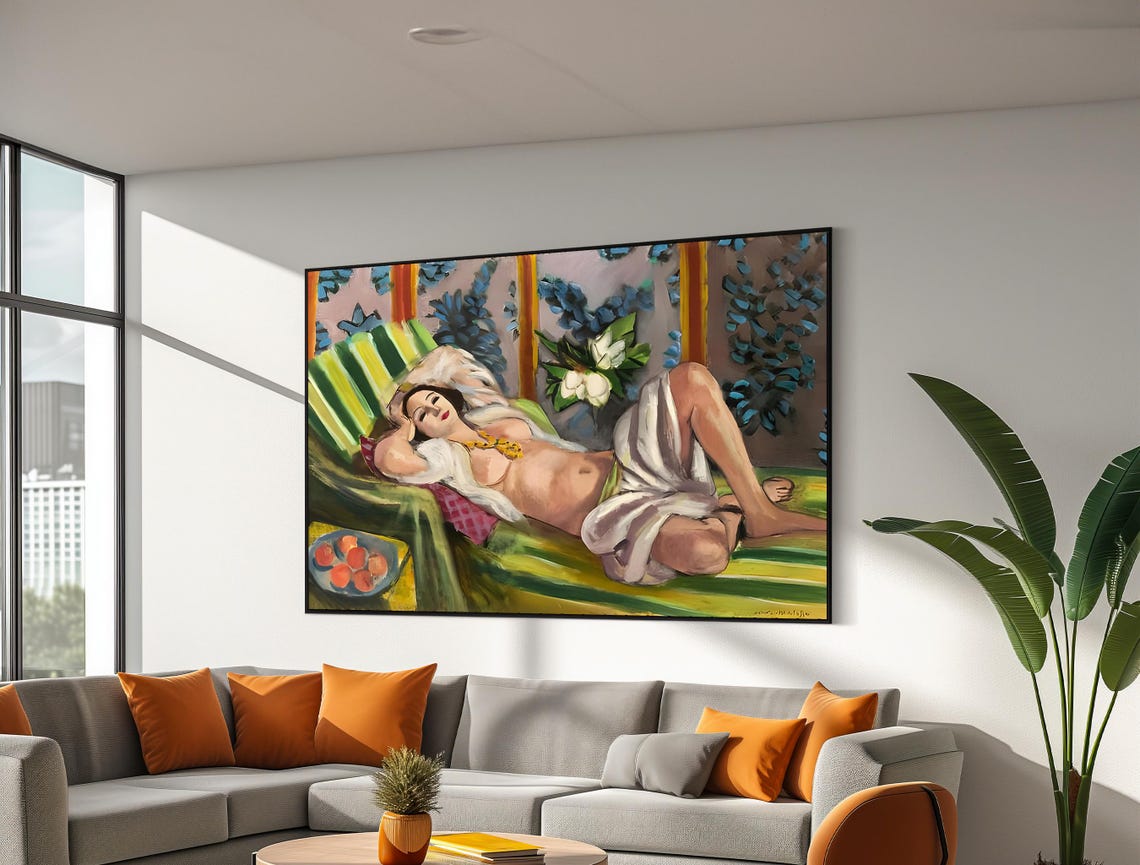 Henri Matisse Odalisque Couchée aux Magnolias Reclining Poster