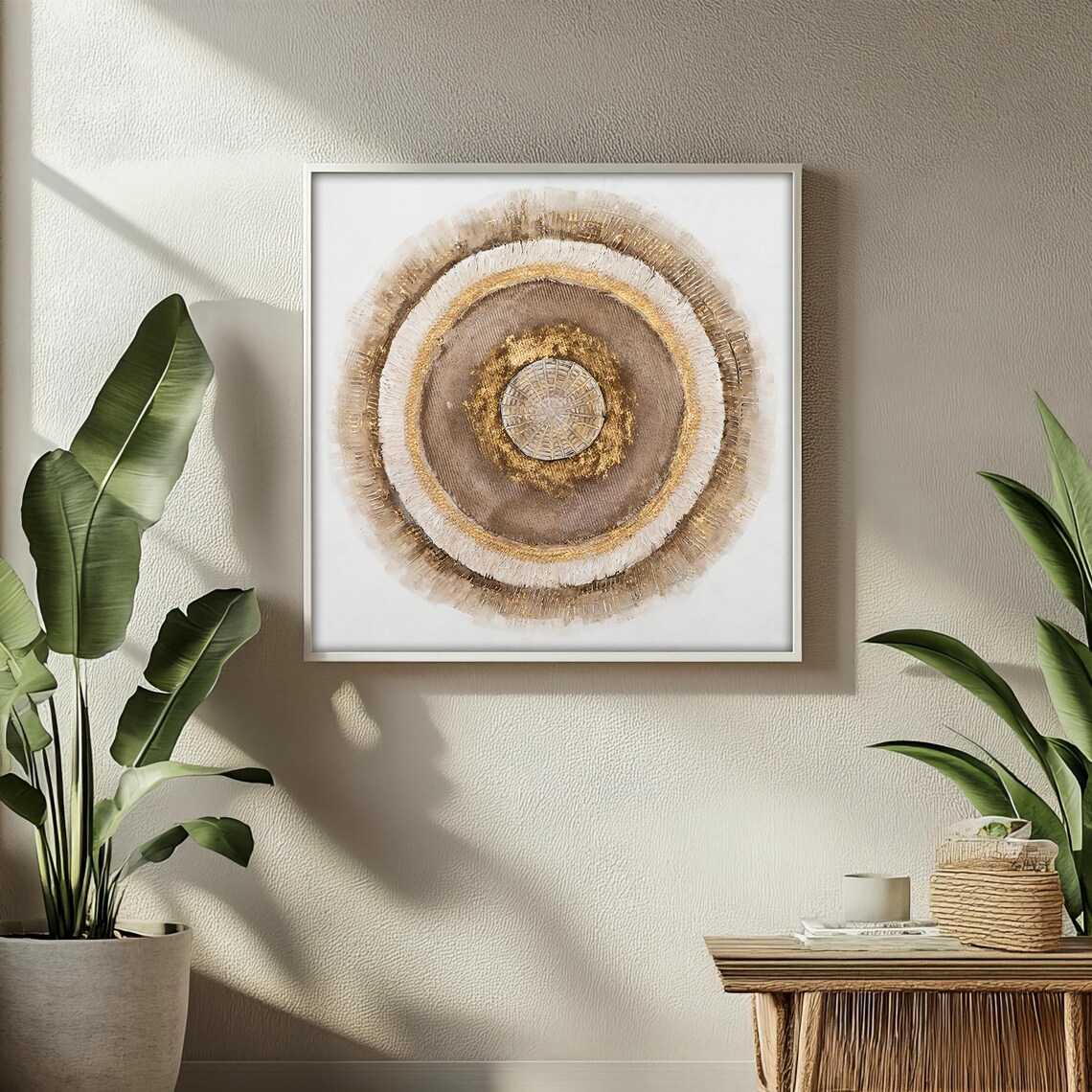 Mandala Nature Abstraction, Intricate Textured Circles - Image 2