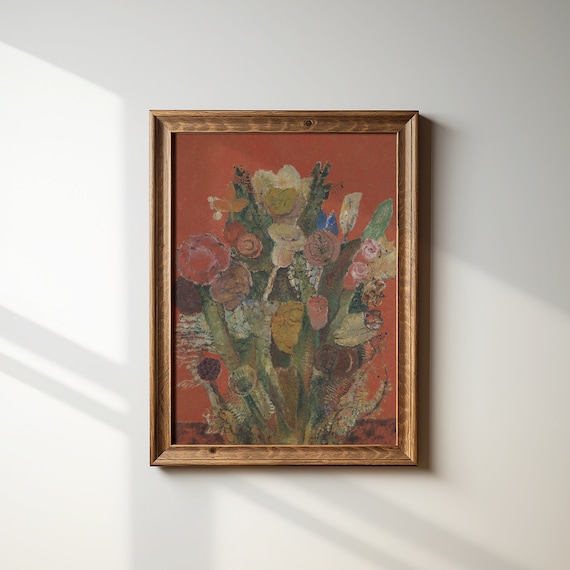 Victorian Botanical Floral Bouquet Art Print