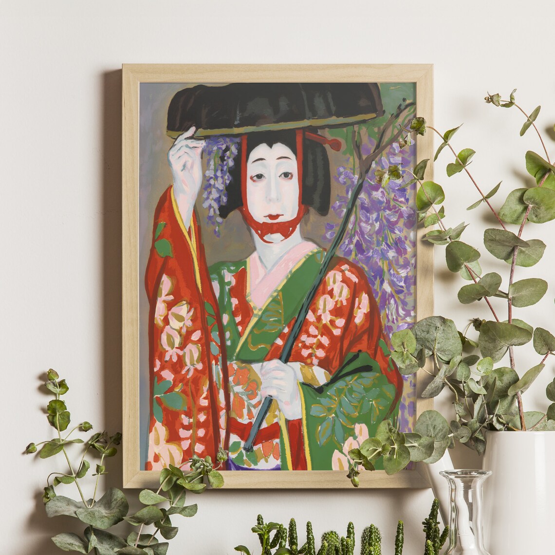 Onoe Baikou Fuji Musume Ukiyo-E Art Print