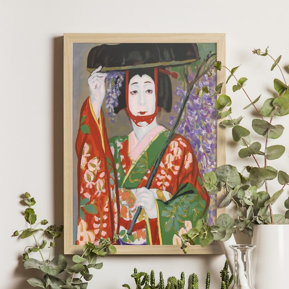 Onoe Baikou Fuji Musume Ukiyo-E Art Print