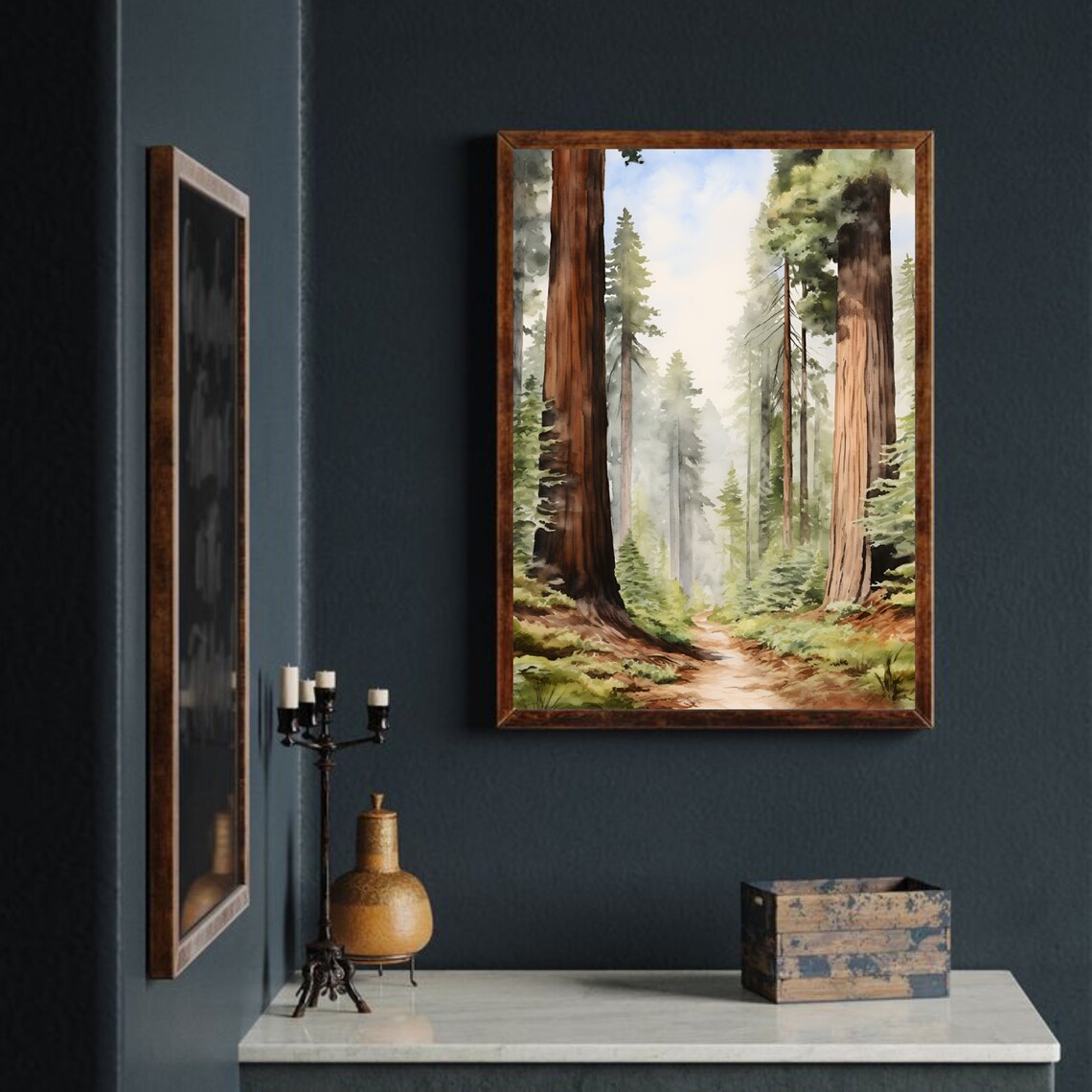 Sequoia National Park Watercolor Poster, California - Image 3