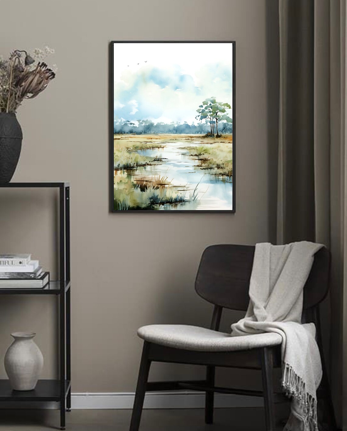 Bon Secour National Wildlife Refuge Watercolor Art Print - Image 2