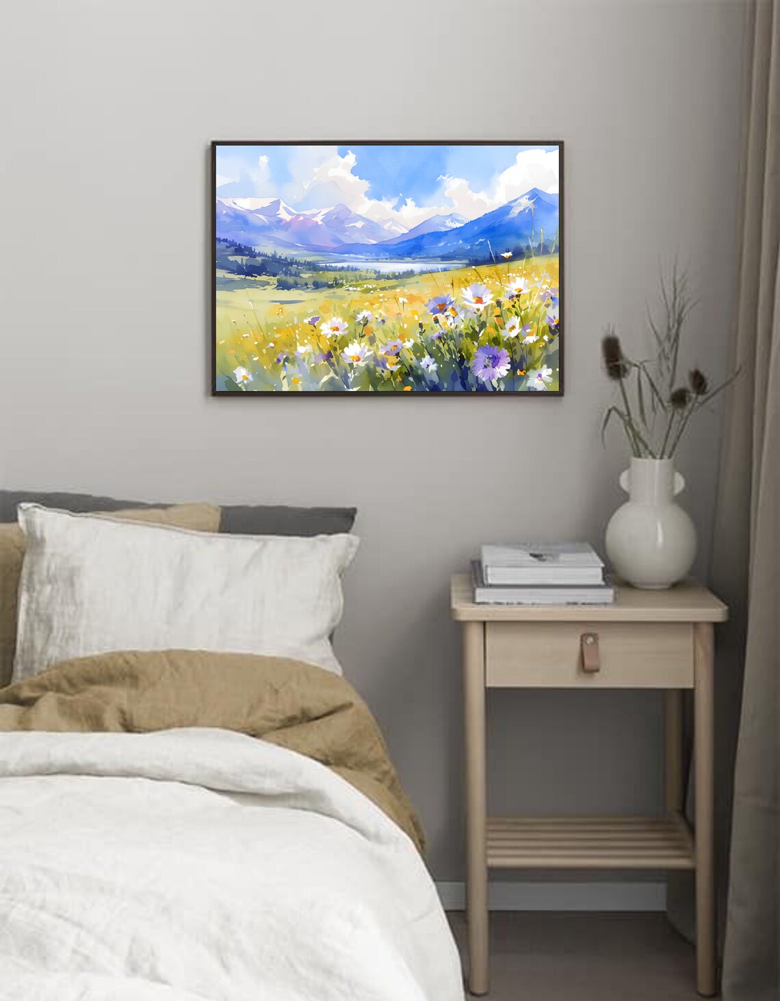 Wasatch Mountains Watercolor Travel Poster, Utah - Image 3