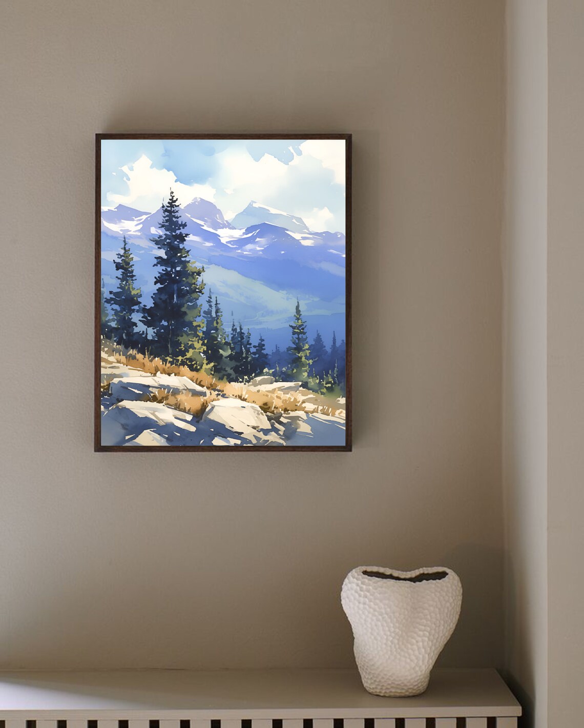 Maroon Bells Painting, Colorado Landscape Art Print - Image 2