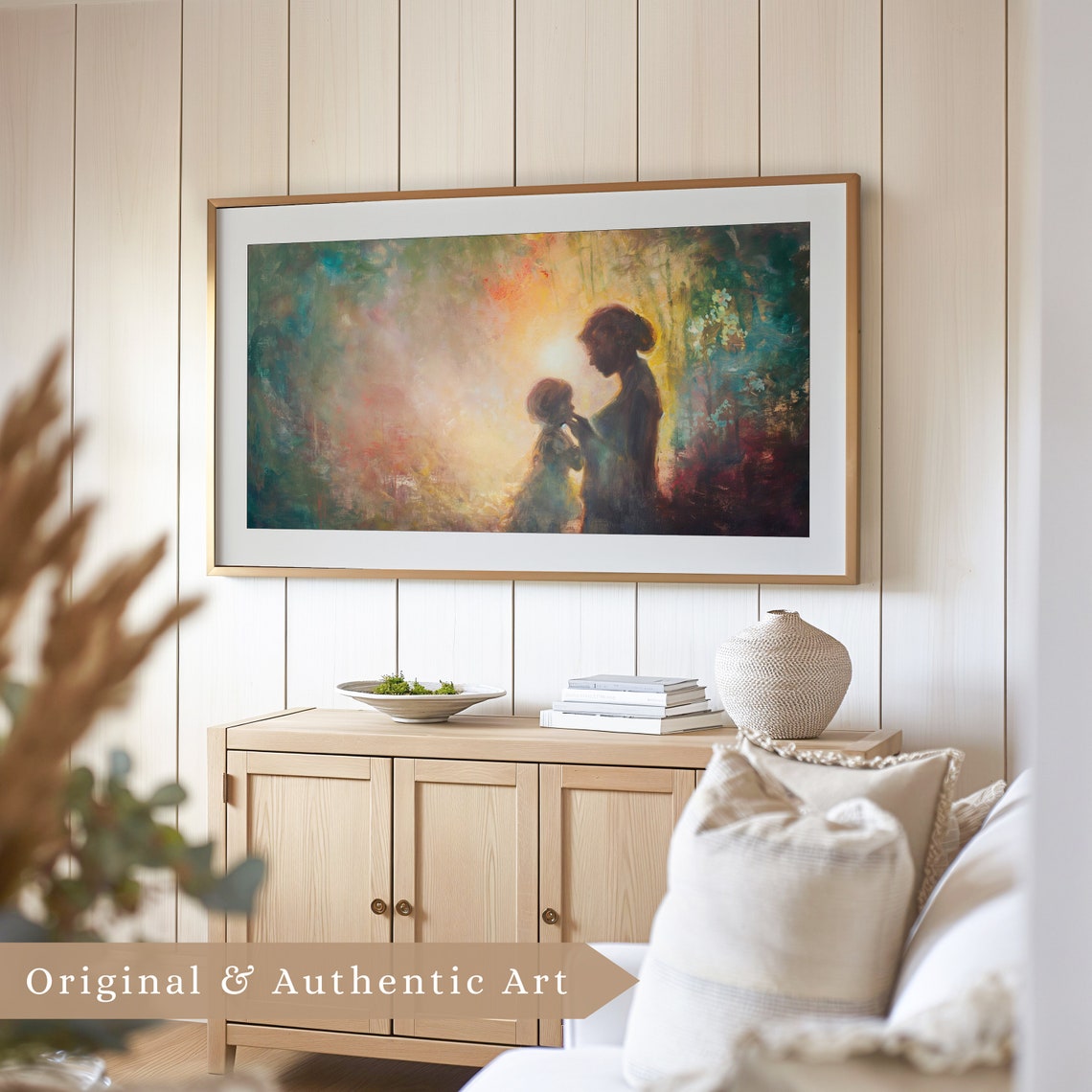 Vintage Moody Mothers Day Frame Tv Art Mother And A Child Antique Oil Painting For Tv Happy Mothers Day Tv Screensaver - Image 4