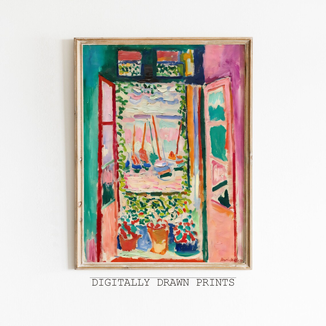 Henri Matisse Open Window Collioure Fauvist Colorful Wall Art Print - Image 3