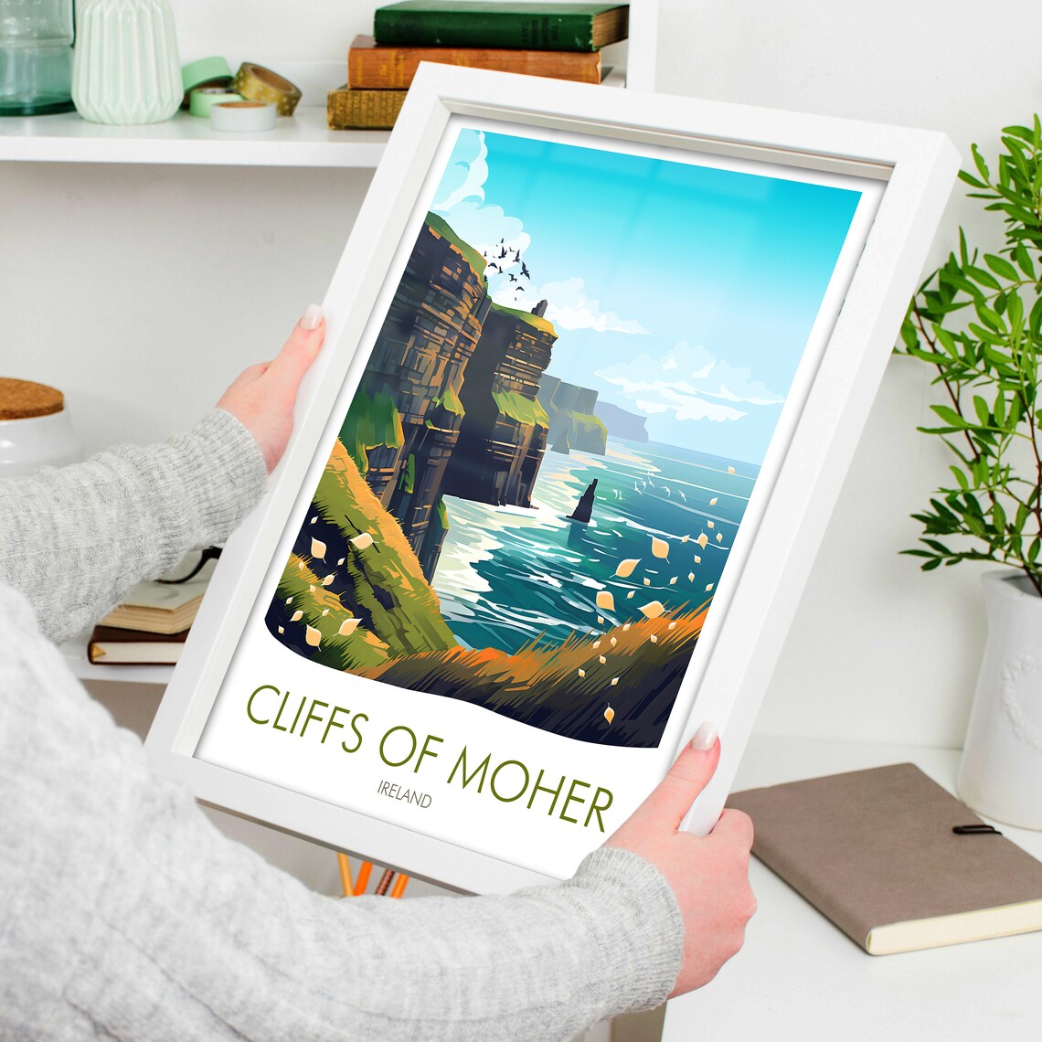 Cliffs Of Moher Ireland Travel Poster, Landscape - Image 4