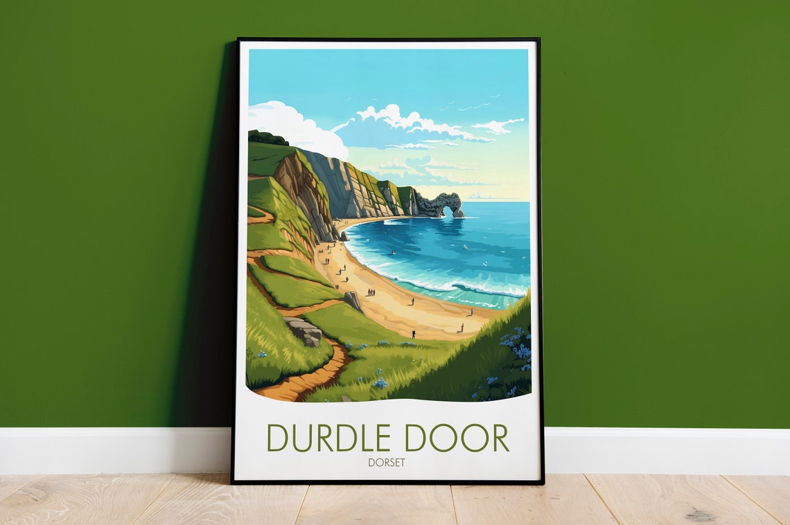 Durdle Door Dorset England Limestone Arch Beach Coastline Poster