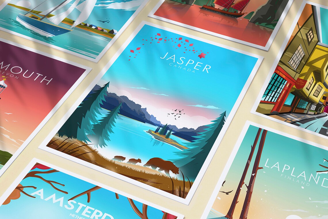 Jasper National Park, Canada Travel Poster - Image 3
