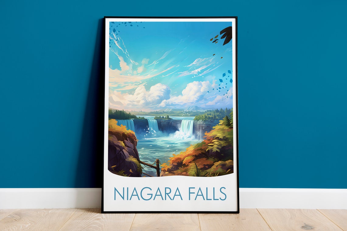 Niagara Falls Horseshoe Falls Autumn Gorge Wonder View Poster