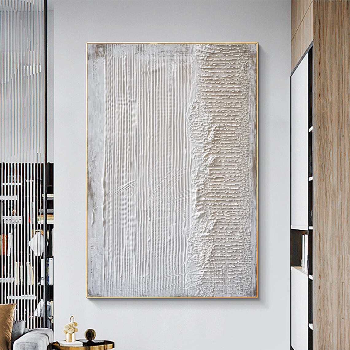 Minimalist Abstract Beige Boho Wall Art Print