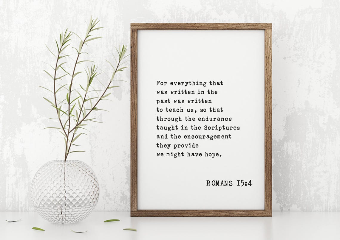 Romans 154 Wall Art Inspirational Scripture Decor Encouragement For Hopeful Living Modern Christian Home Decor - Image 5