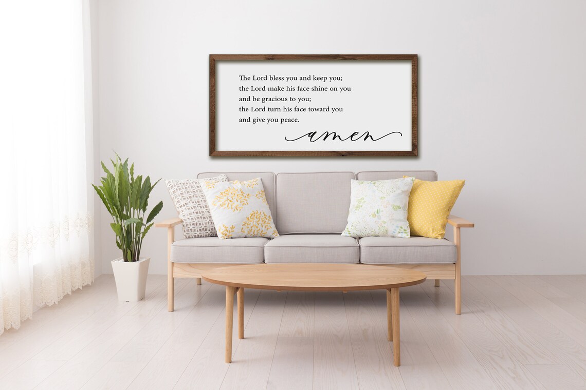May The Lord Bless You And Keep You Scripture Art Print - Image 3