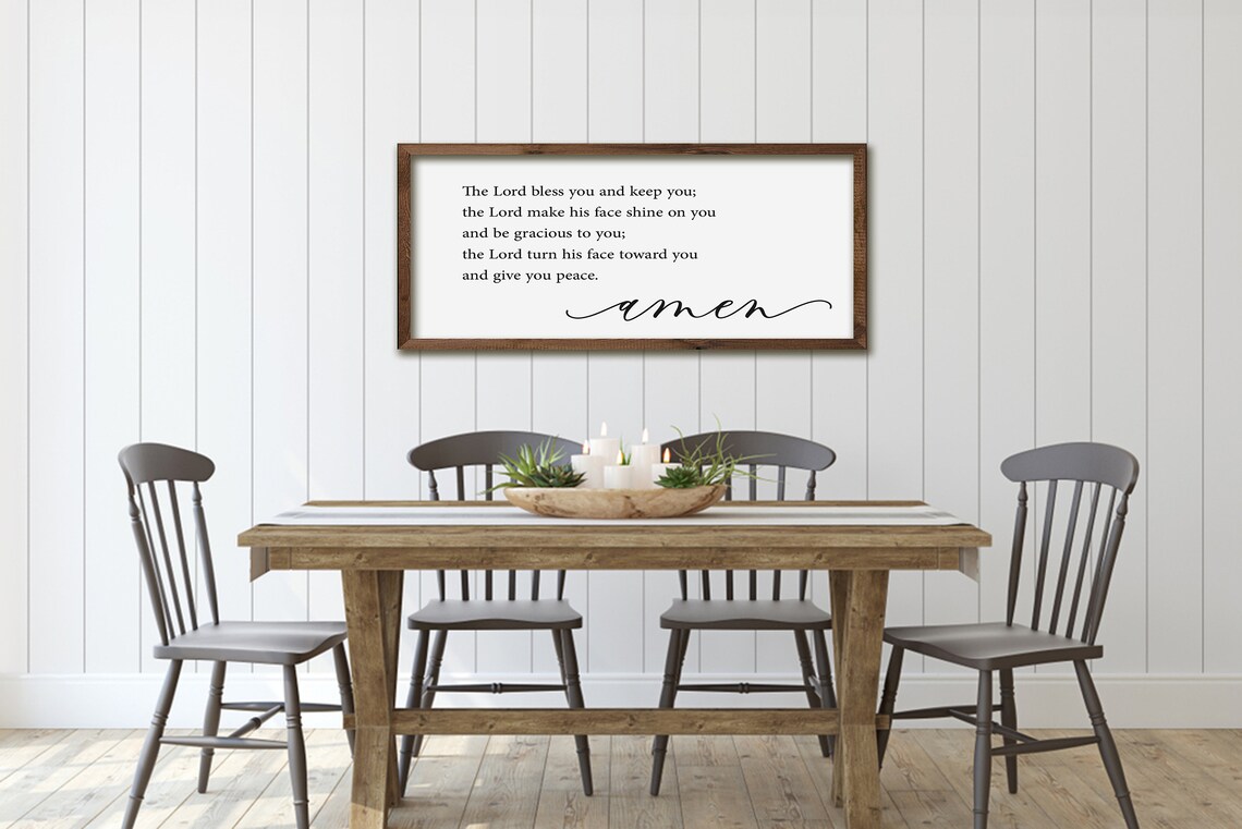 May The Lord Bless You And Keep You Scripture Art Print - Image 2
