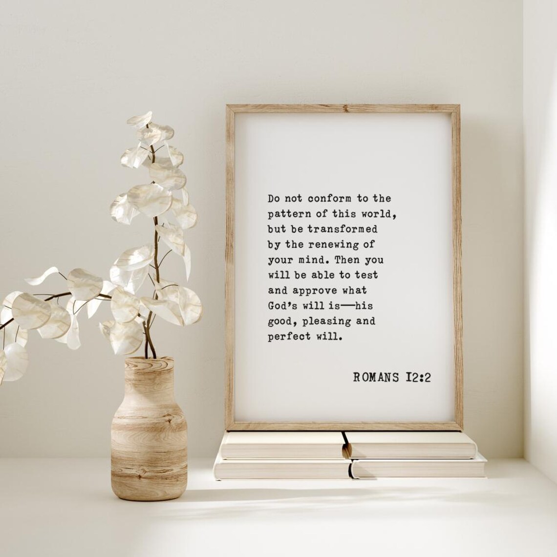 Romans 122 Inspirational Scripture, Home Office Decor - Image 2