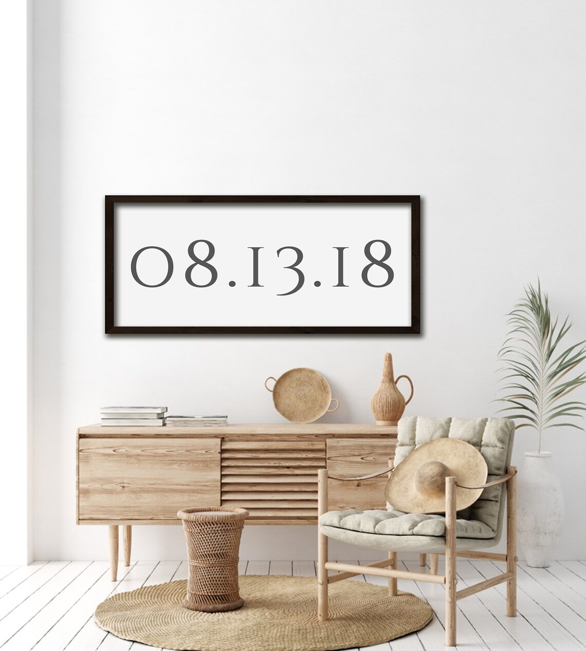 Custom Wedding Date Sign Minimalist Personalized Milestone Poster - Image 5
