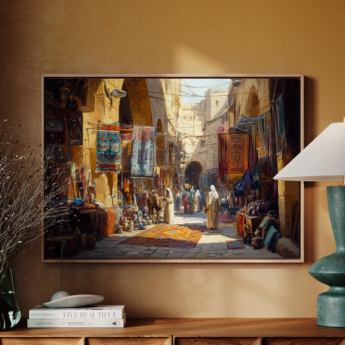 Oriental Bazaar Street Scene, Middle Eastern Market - Image 5