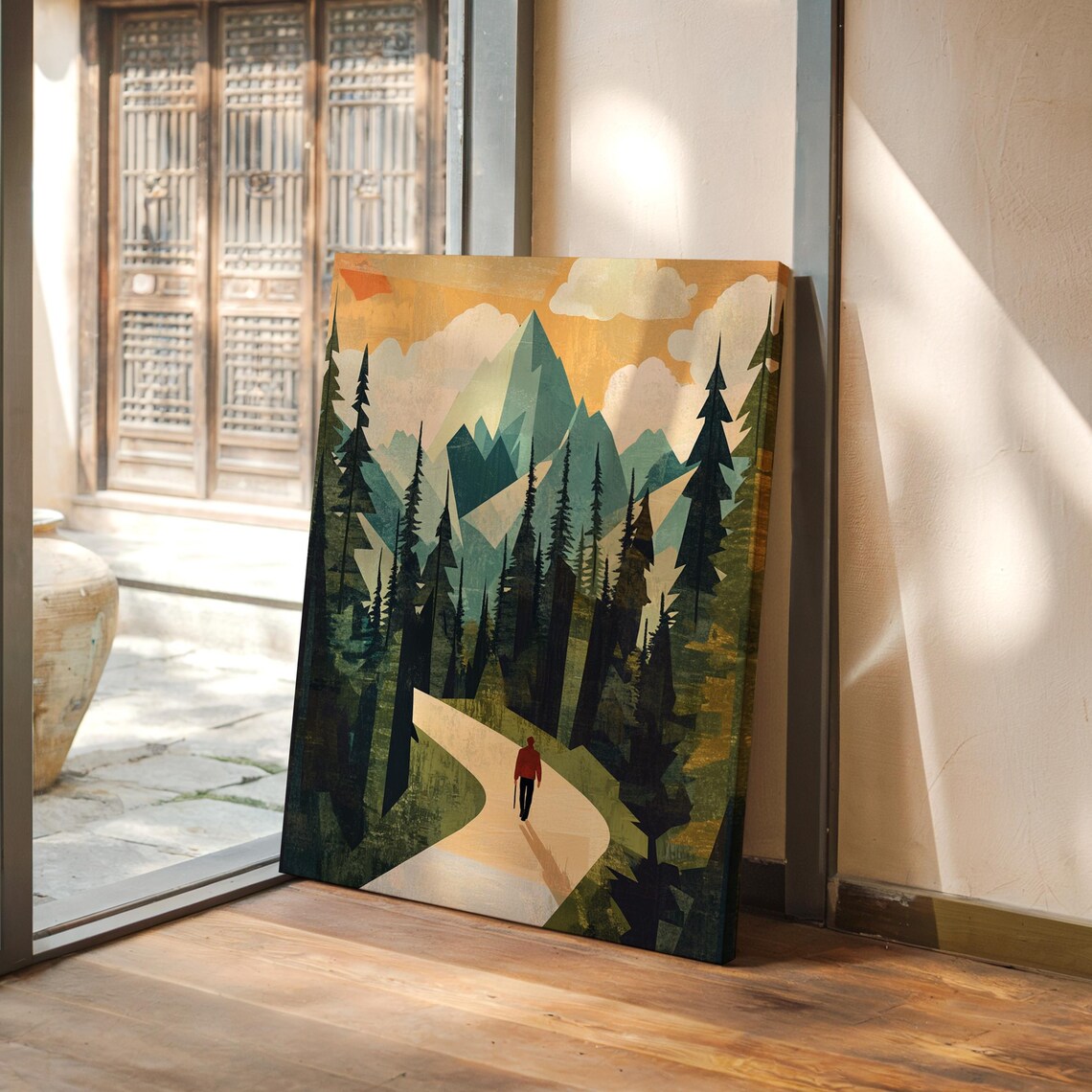 Adventure Inspired Hiking Print, Modern Mountain Artwork - Image 5