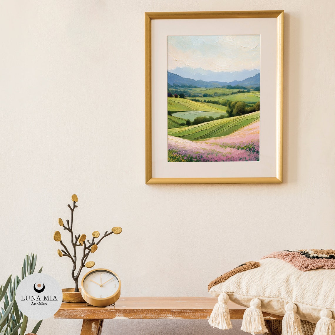 Lavender Fields Vintage Style Art Print - Image 3