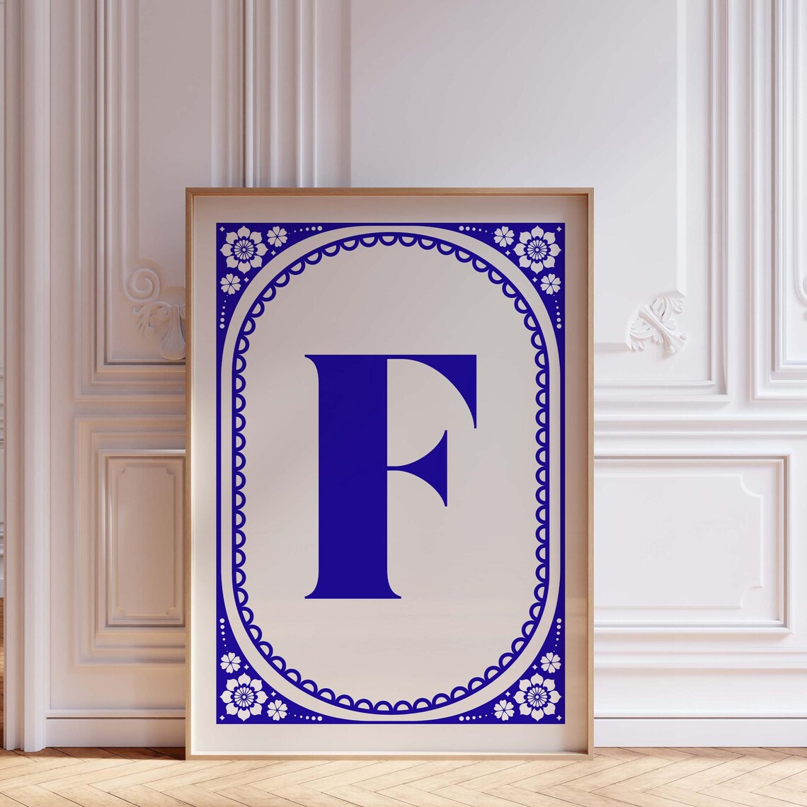 Personalized Letter Print Custom Initial Wall Art Typography Monogram Poster Nursery Decor Gift