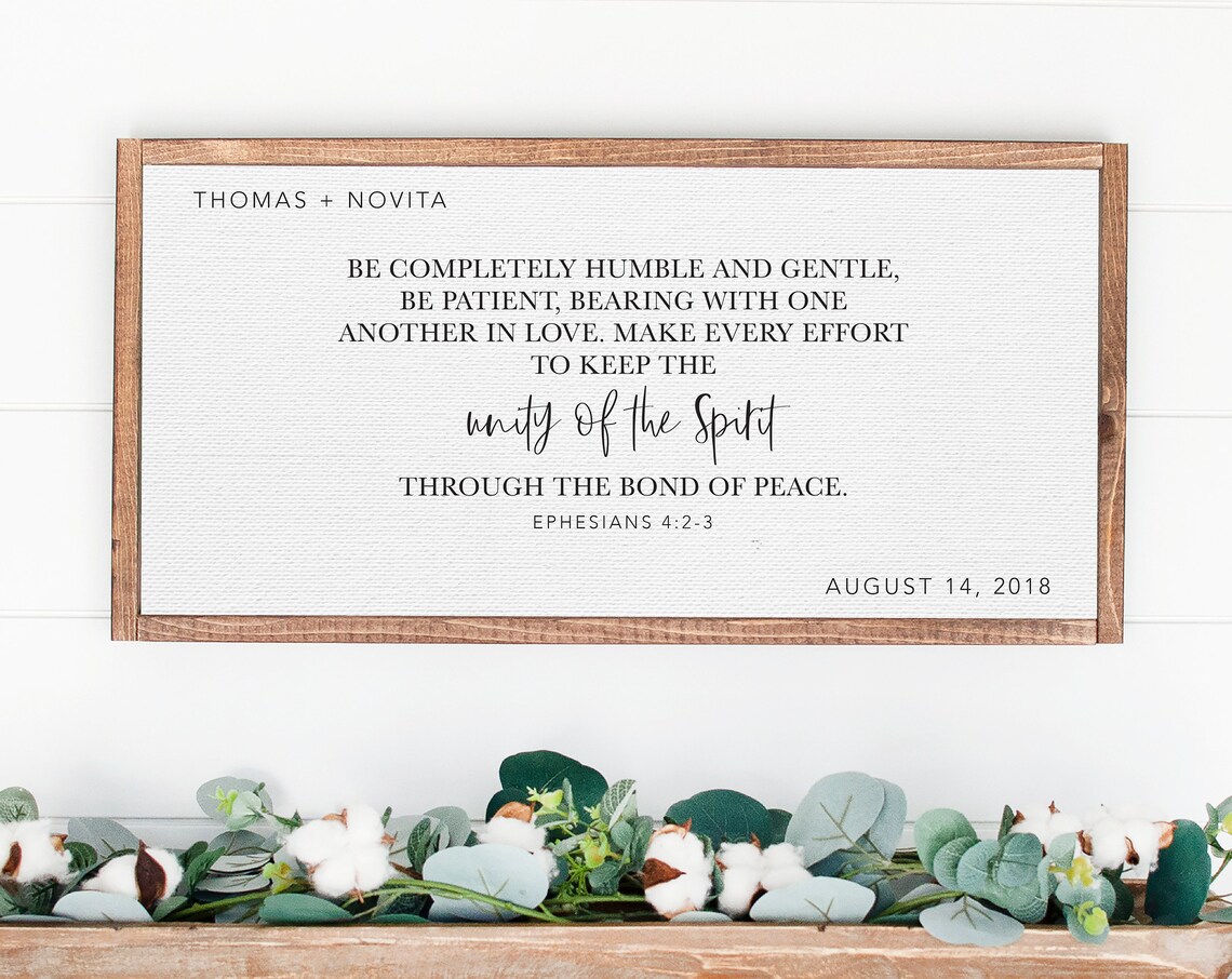 Personalized Wedding Bible Verse, Christian Art Print