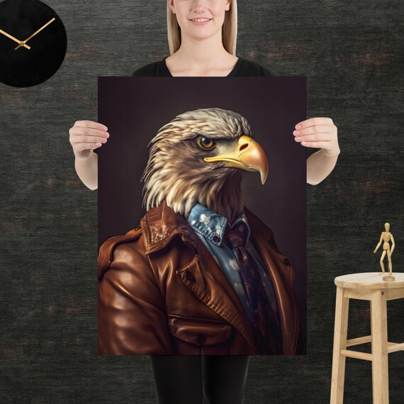 Eagle 80s Style Retro Poster Eighties Wall Art Living Room Funny Decor