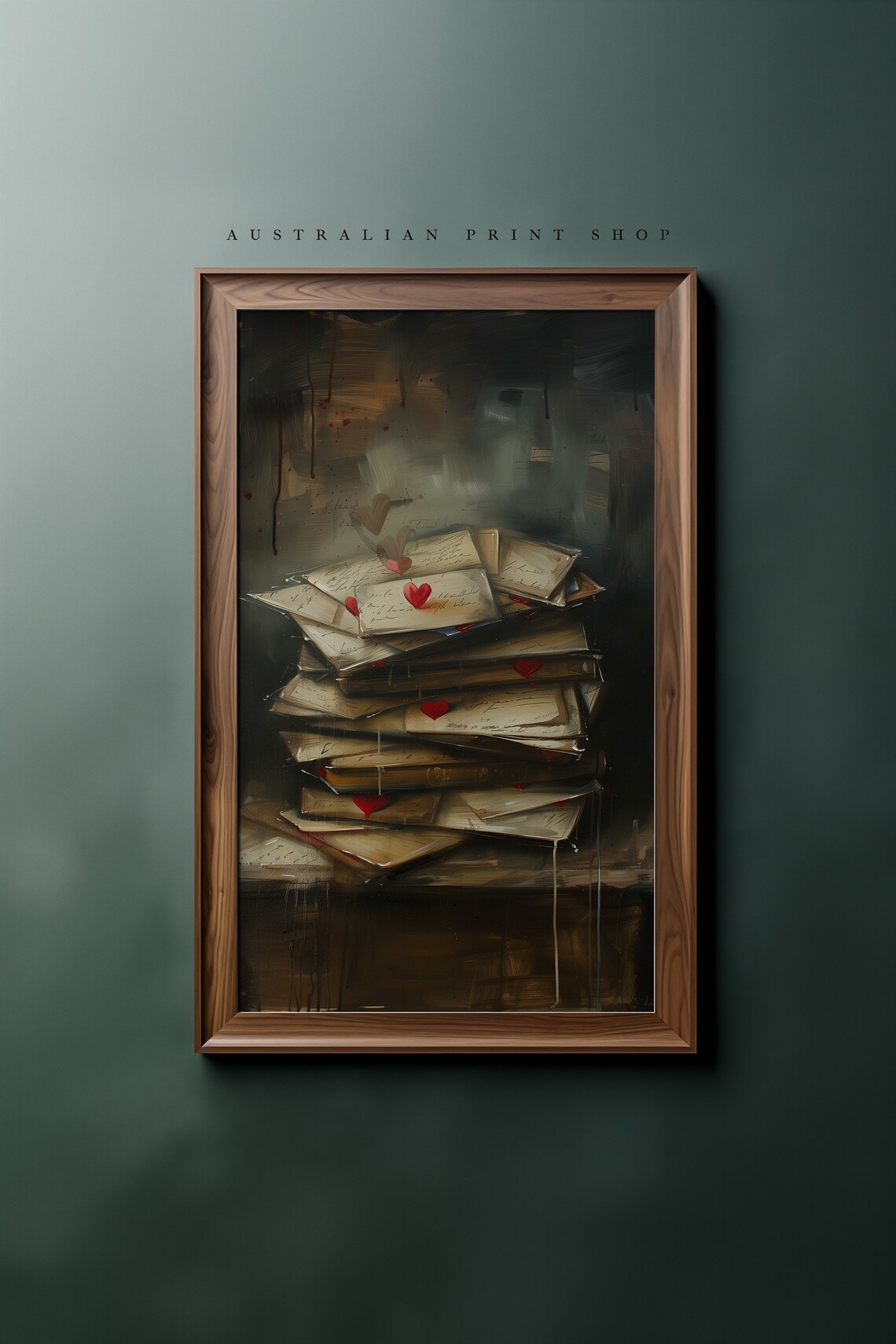 Vintage Love Letters Still Life, Cottagecore Decor - Image 3
